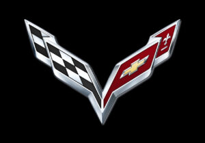 For the seventh-generation Corvette, the 2014 Corvette Crossed Flag logo has a more angular and swept appearance – a proportion that echoes the new car and suggests speed. It is also a more detailed representation, showing greater depth, color and attention to detail.