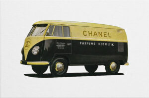 Volkswagen Chanel Perfumes Cosmetic bus.