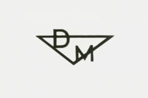 Dagenham Motors "DM" logo.