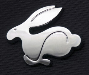 Volkswagen Rabbit emblem.