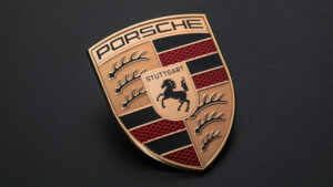 2023 Porsche crest update. (source: Porsche)